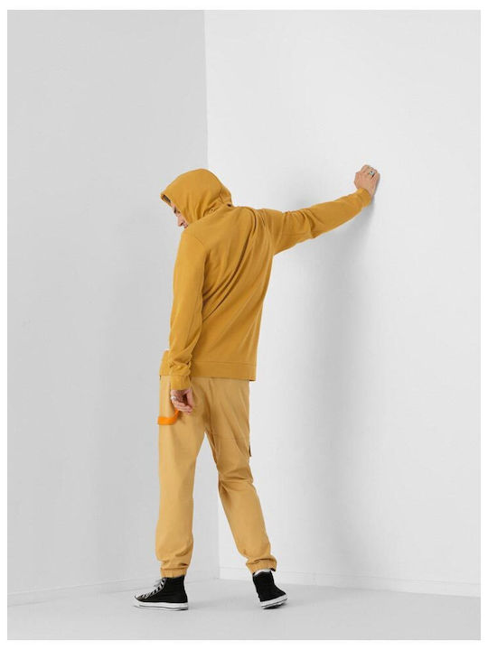 Outhorn Men's Sweatshirt with Hood and Pockets Yellow