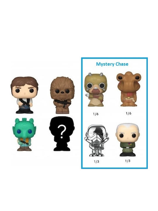 Funko Bitty Pop! Filme: Krieg der Sterne - Han Solo, Chewbacca, Greedo & Chase Chase 4Stück