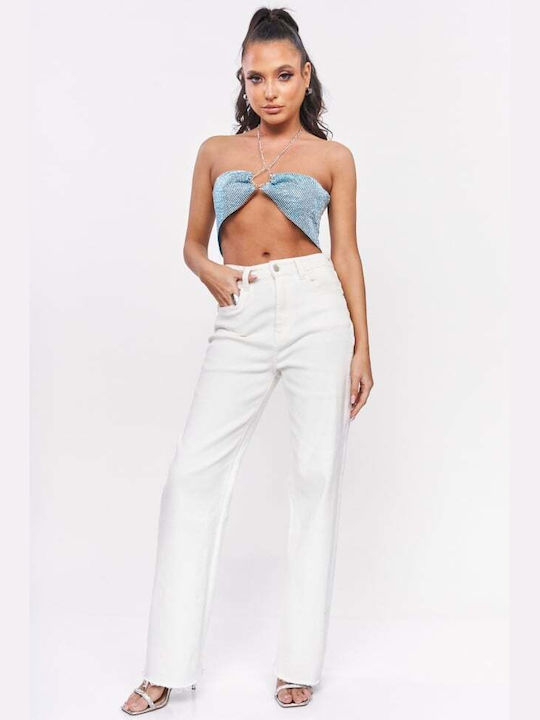 Γυναικείο Crop Top Γαλάζιο