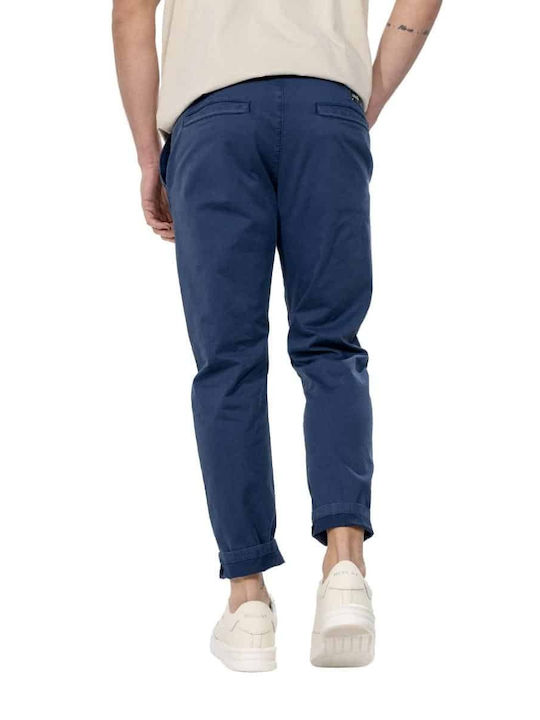 Cover Jeans Men's Trousers Chino Elastic in Loose Fit Blue