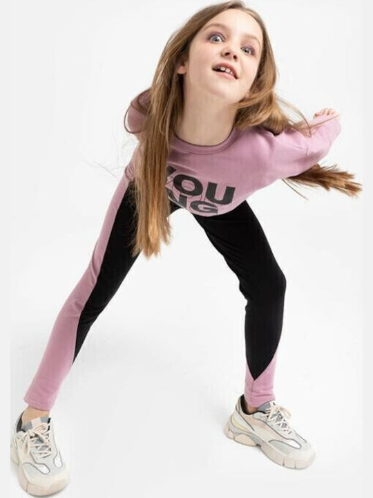 Kids' Set with Leggings Winter 2pcs Pink