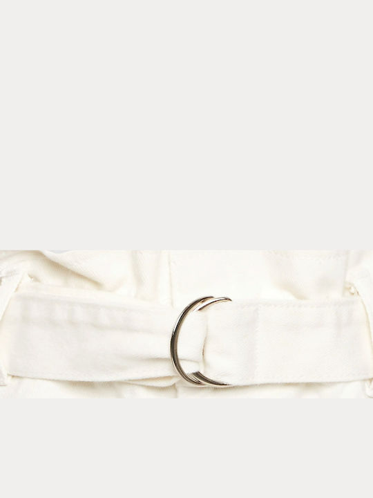 Women's High-waisted Shorts White