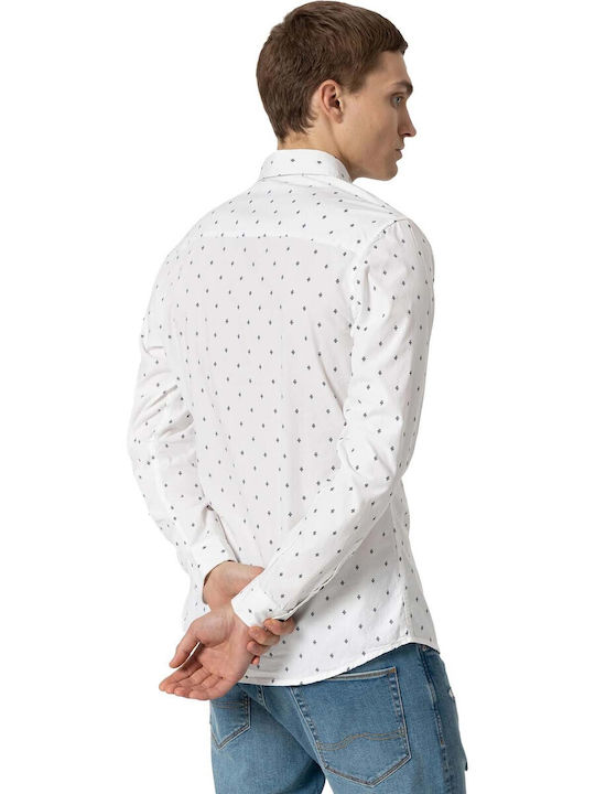 Tiffosi Men's Shirt Long Sleeve White