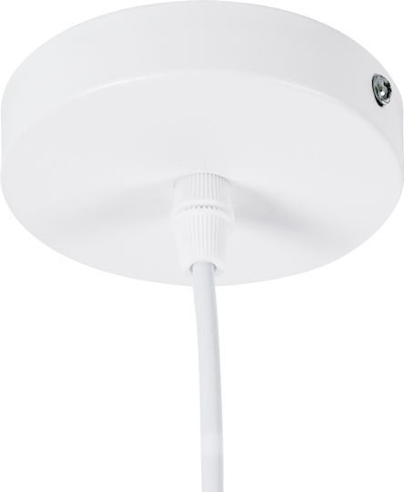 GloboStar Shanghai Ceiling Light White Bell with E27 Socket 19x38x38cm