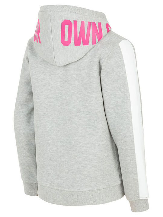 4F Kids Sweatshirt with Hood Gray