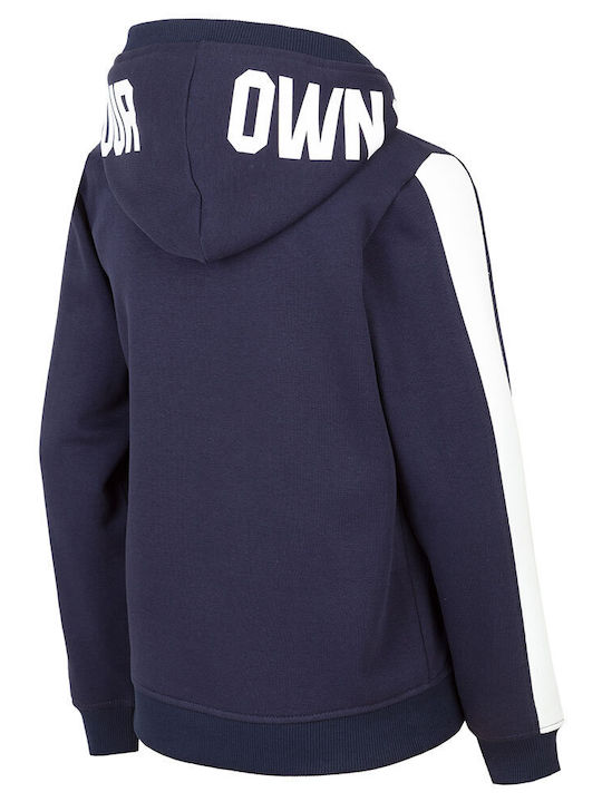 4F Kids Sweatshirt with Hood Blue