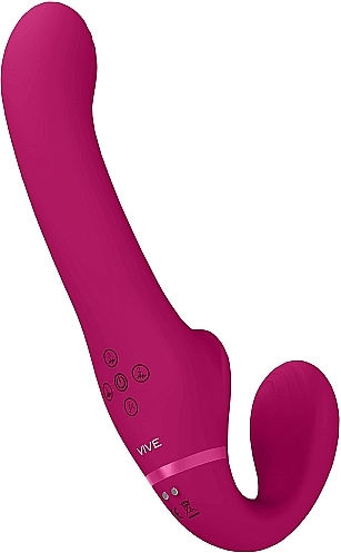 Vive Strapless Strap On με Dildo σε Ροζ Χρώμα