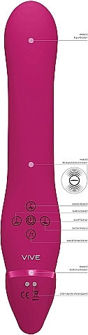 Vive Strapless Strap On με Dildo σε Ροζ Χρώμα