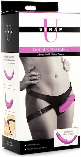 XR Trägerlos Strap On mit Dildo in Lila Farbe