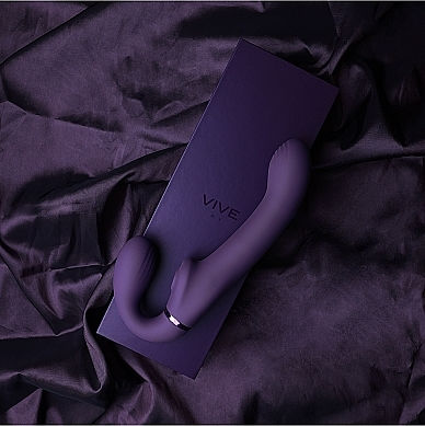 Vive Fără bretele Strap On cu Dildo în Culoare Violet
