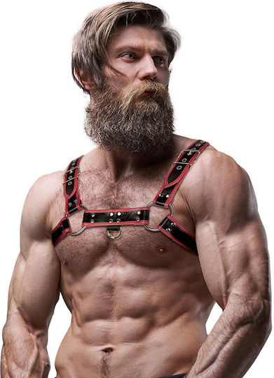 Fetish Submissive Ανδρικό Harness Μαύρο