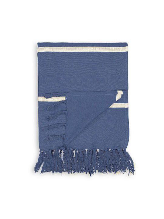 La Redoute Interieurs Sesselüberwurf Jacquard 150x150cm Blau