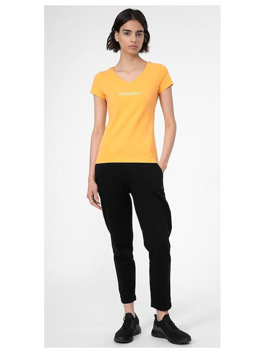 4F Damen-Sweatpants Schwarz