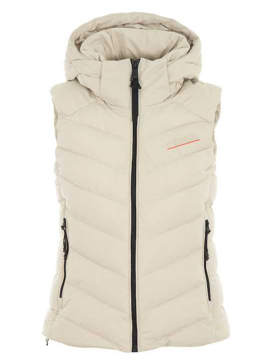 Superdry Women's Short Puffer Jacket for Winter with Hood Beige W5011560A-8PV