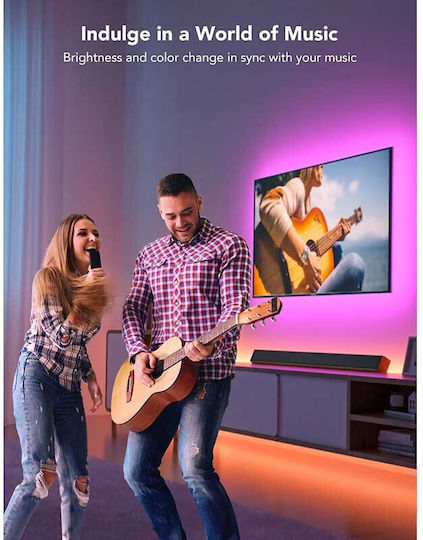Govee Smart LED Strip Backlight TV USB 5V RGB Light 3.05m with Power Supply & Remote Control