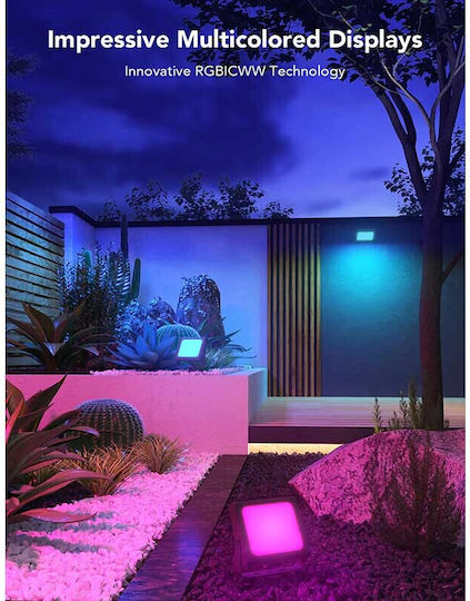Govee Wasserdicht LED Flutlicht 24W Kaltweiß 6500K WiFi IP65