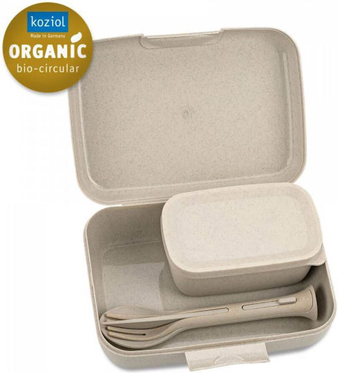 Koziol Plastik Kinder Lunchset Beige 19 x 13.5 x 7cm