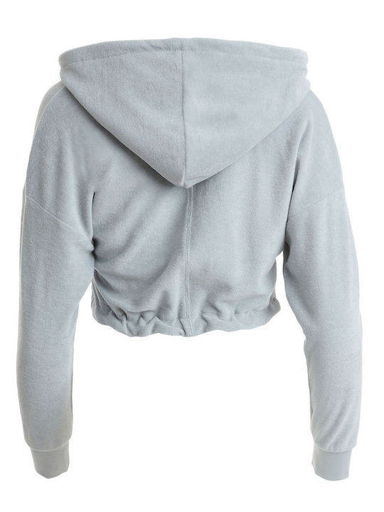 SugarFree Girls Hooded Sweatshirt with Zipper Gray