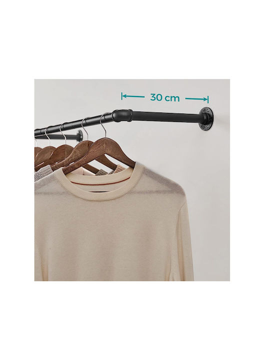 Songmics Metal Wall Hanger Black 92x7.5x30cm