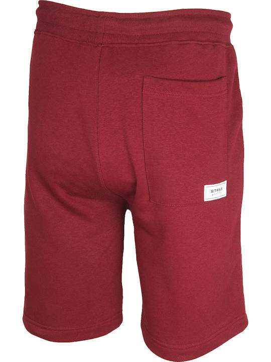Bermudă Sportivă de Bărbați Burgundy