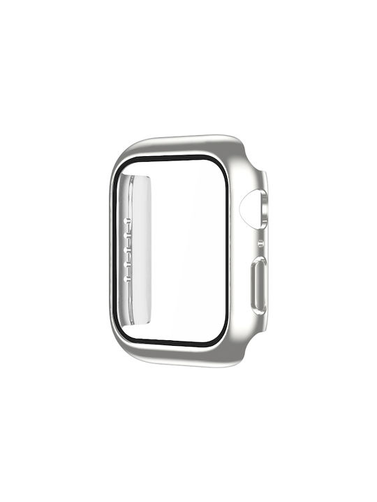 Electroplating Πλαστική Θήκη με Τζαμάκι σε Γκρι χρώμα για το Apple Watch 44mm Electroplating Πλαστική Θήκη με Τζαμάκι σε Γκρι χρώμα για το Apple Watch 44mm