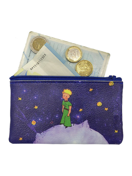 Gift-Me Kids Wallet with Coins with Zipper & Keychain Blue