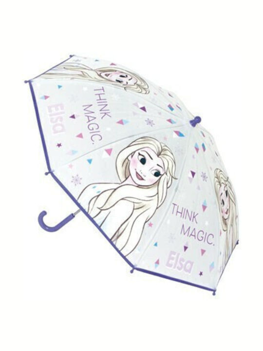 Arditex Kinder Regenschirm Gebogener Handgriff Blau mit Durchmesser 46cm.