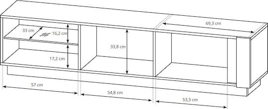 TV-Ständer Artisan / Graphit M187,5xT40xH45,5cm