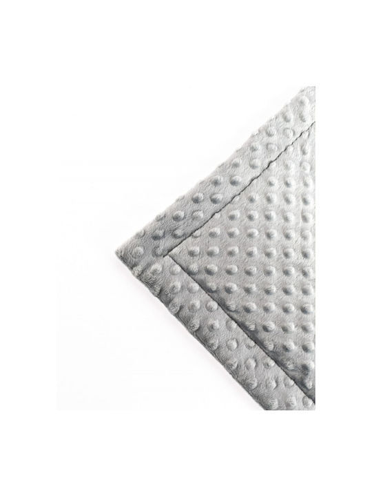 Linea Interiors Κουβέρτα Αγκαλιάς & Λίκνου Βαμβακερή Γκρι 90x110εκ.