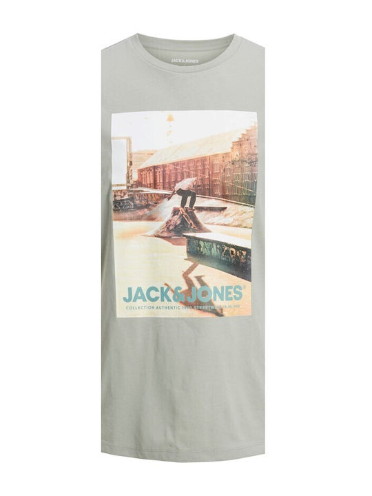 Jack & Jones Herren T-Shirt Kurzarm Gray