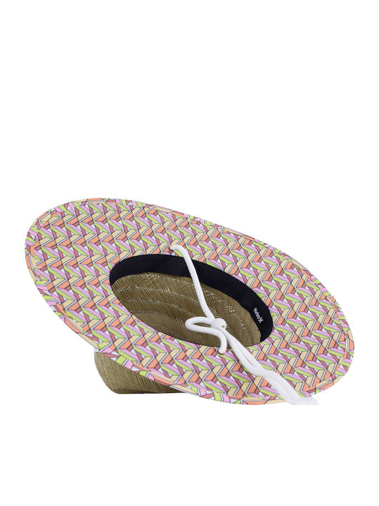 Hurley Frauen Rattangeflecht Hut Beige
