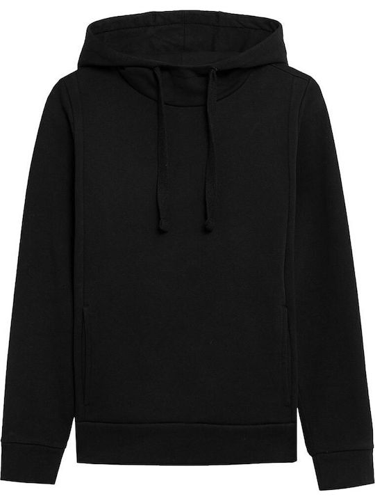 Women's Sweatshirt Hooded Black