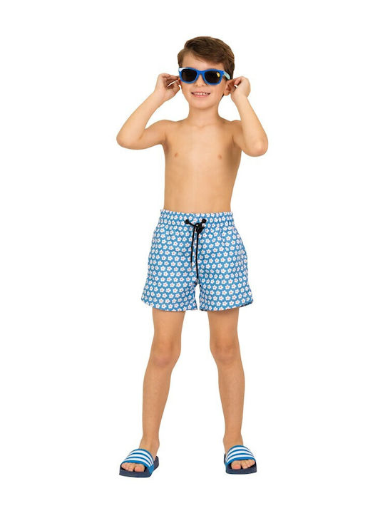 Waves Kinder Badeanzug Badeshorts Hellblau