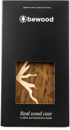 Bewood Umschlag Rückseite Silikon Braun (iPhone 14)