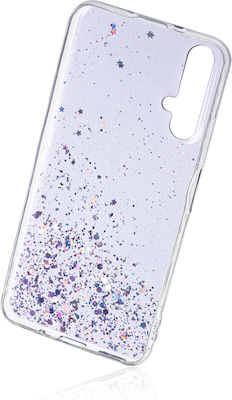 Naxius Glitter Umschlag Rückseite Silikon Lila (Huawei Nova 5T)