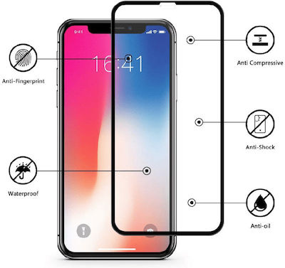 5G 0.26mm Full Glue Full Face Tempered Glass Black (Galaxy A34)