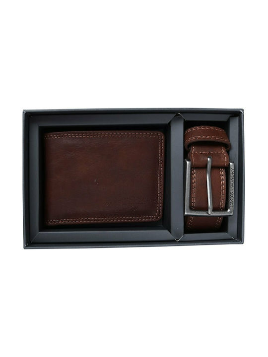 Tokyo Laundry Men's Artificial Leather Belt Brown