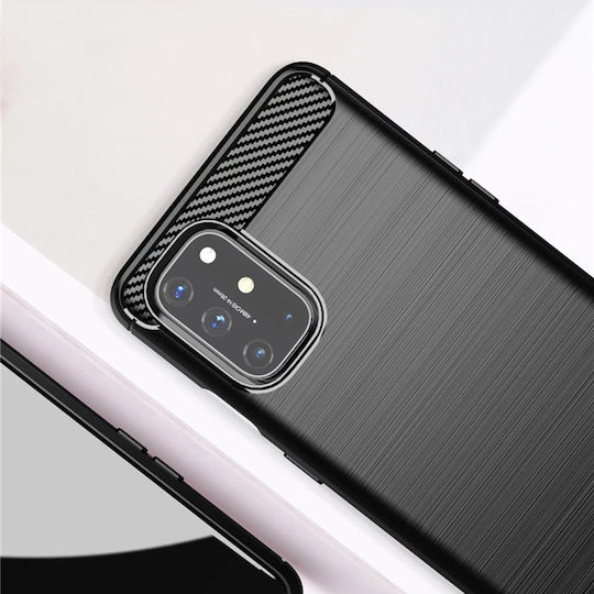 Techsuit Carbon Back Cover Silicone Black (OnePlus 8T)