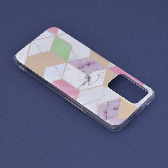 Techsuit Marble Series Back Cover Silicon Multicolor (Oppo Find X5 Lite)