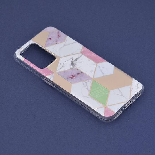 Techsuit Marble Series Back Cover Silicon Multicolor (Oppo Find X5 Lite)