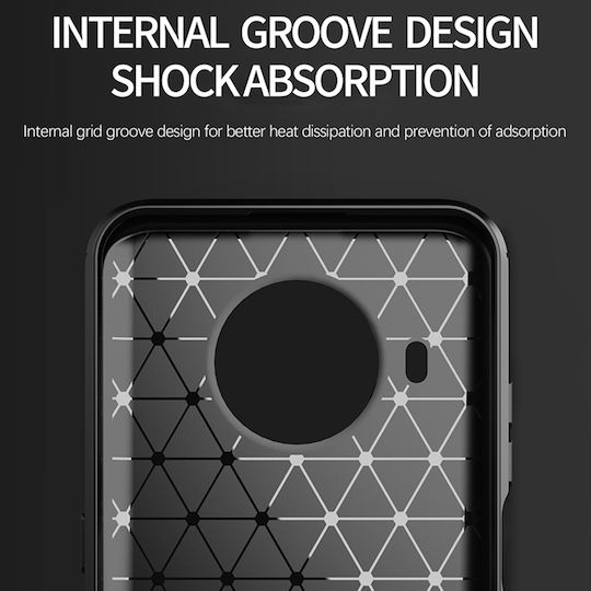Techsuit Carbon Silicone Задна корица Силикон Черен (Nokia X20 5G)