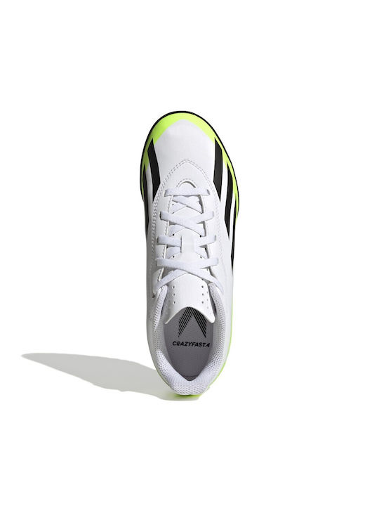Adidas Παιδικά Ποδοσφαιρικά Παπούτσια με Σχάρα Λευκά