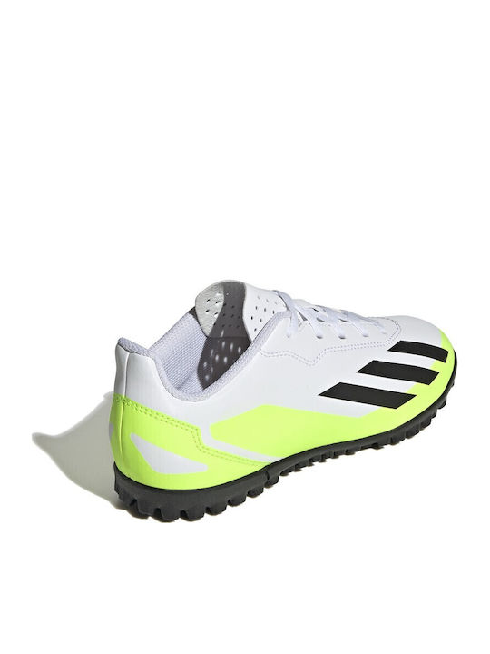 X Crazyfast.4 Kids Turf Soccer Shoes White