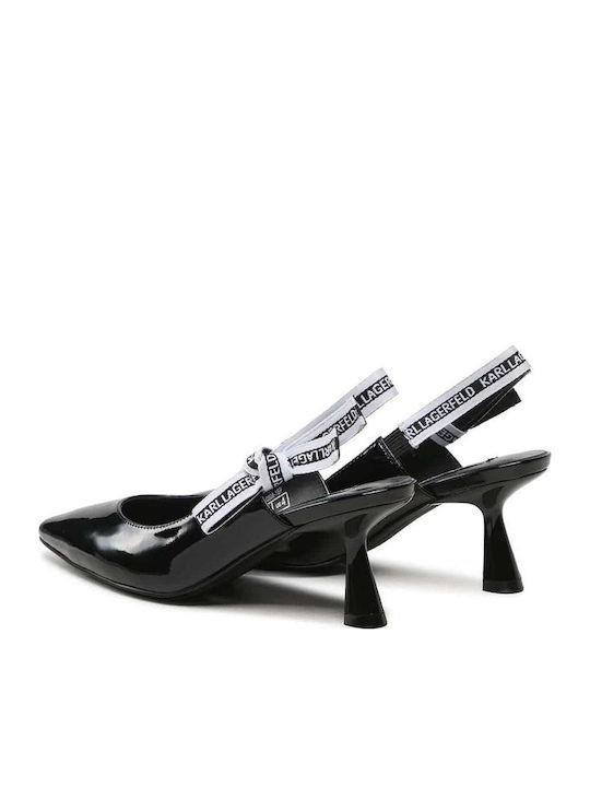 Pumps mit Riemchen Schwarz