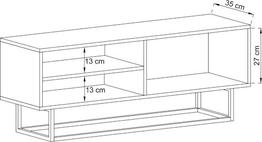 Έπιπλο TV Επιδαπέδιο Λευκό 120x37x47εκ. Έπιπλο TV Επιδαπέδιο Λευκό 120x37x47εκ.