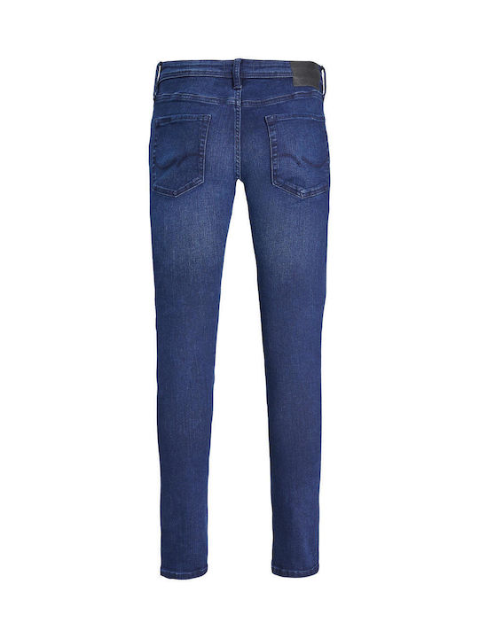 Men's Elastic Jeans Pants With Slim Baggy Fit Blue