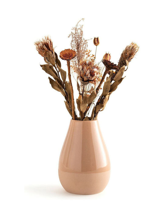 La Redoute Interieurs Vază Decorativă Ceramică Roz 13x13x19cm 1buc