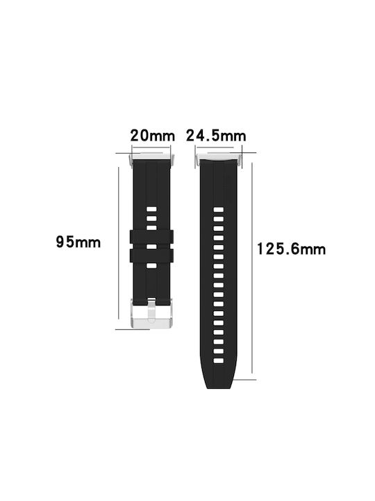 Λουράκι Σιλικόνης Ροζ (Huawei Watch Fit 2)