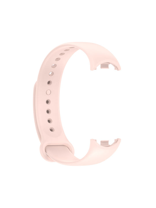 Techsuit Watchband W014 Λουράκι Σιλικόνης με Pin Ροζ (Xiaomi Mi Band 8 / 8 NFC / 9 / 9 NFC)