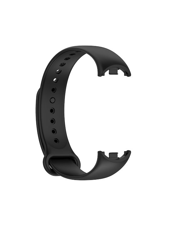 Techsuit Watchband W014 Λουράκι Σιλικόνης με Pin Μαύρο (Xiaomi Mi Band 8 / 9 / NFC)